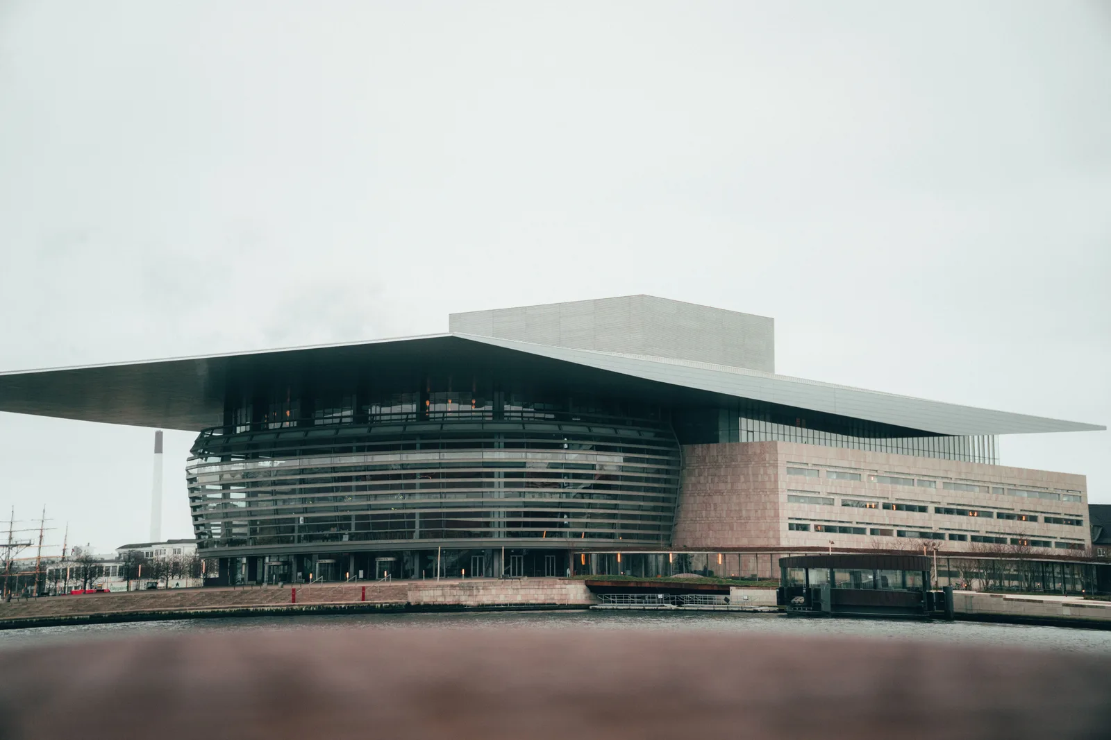 Angular modern architecture on the Copenhagen waterfront