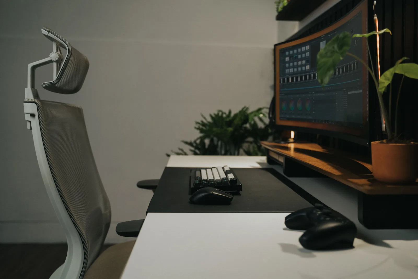 A monitor being checked for colour accuracy